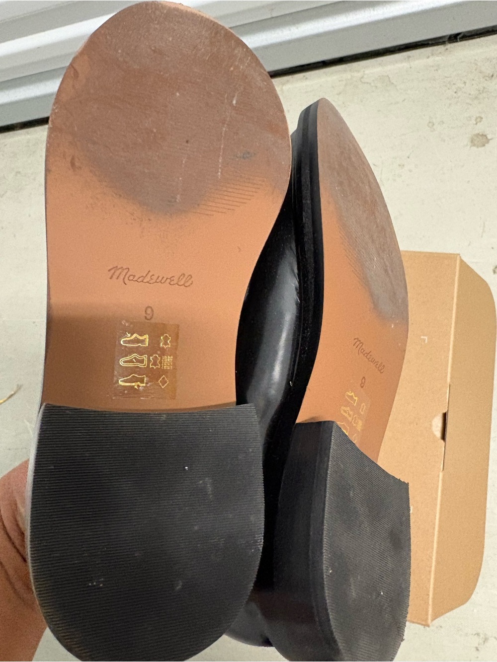 Madewell Chunky Leather Loafers. Size 9. Like New. - Picture 2 of 4